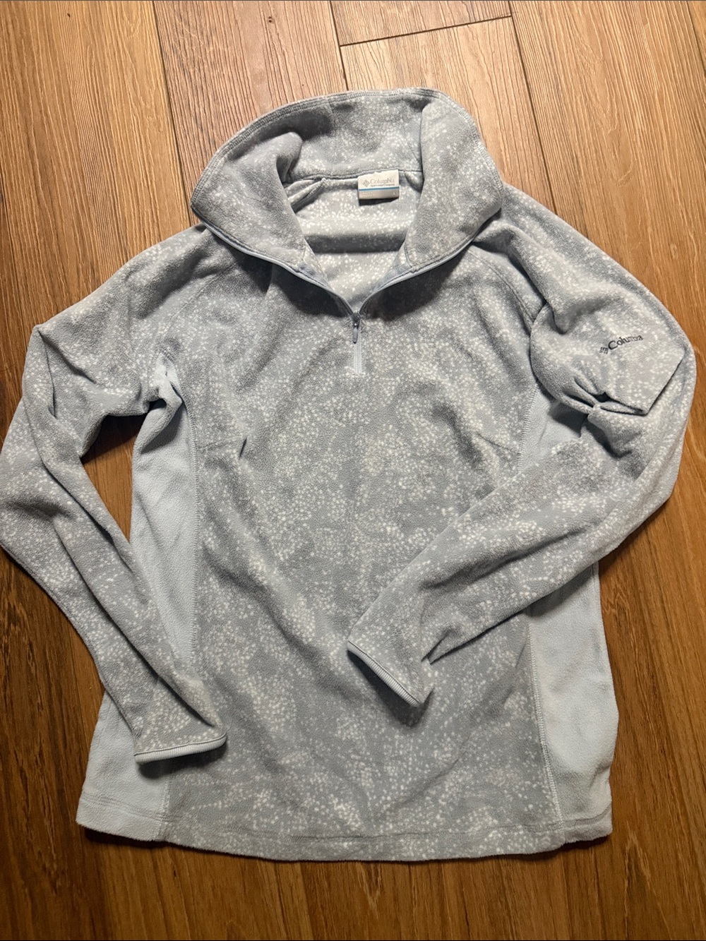 Columbia Women's Gray Speckled Quarter-Zip Pullover